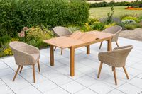 Arrone Set 5tlg. Ausziehtisch