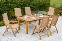 Capri Set 7tlg. Doppelausziehtisch