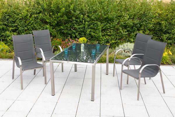 Lucca Set 5tlg. Tisch 150x90 cm