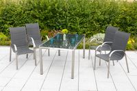 Lucca Set 5tlg. Tisch 150x90 cm