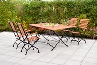 Schlossgarten Set 5tlg. Tisch Klapptisch