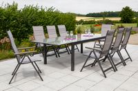 Trivero Set 9tlg. Semi Ausziehtisch