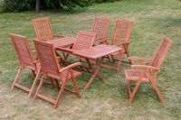 Gartenmöbelset Cordoba 7tlg. Klappausziehtisch