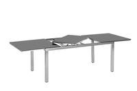 Ausziehtisch, 180 (240) x 100 cm, Edelstahl