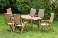 Capri Set 7tlg. Ausziehtisch