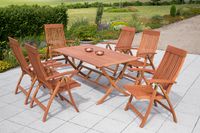 Comodoro Set 7tlg. Klapptisch 160 x 90 cm