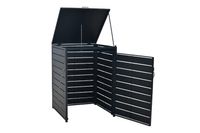 Mülltonnenabdeckung Basis klein Aluminium mit Stahl
