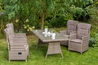 Riviera Set 9tlg. Tisch 180x90 cm