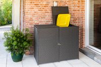 Mülltonnenabdeckung 2er 153 x 76 cm