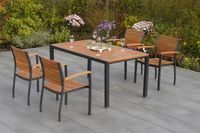 Santorin Set 5tlg. Tisch 150x90 cm