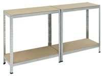 ProBauTec Schwerlastregal 100 kg MDF verzinkt, 150x75x30 cm