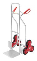ProBauTec Alu Stapelkarre Treppensteiger Sternrad 2x3, Tragkraft 150 kg-