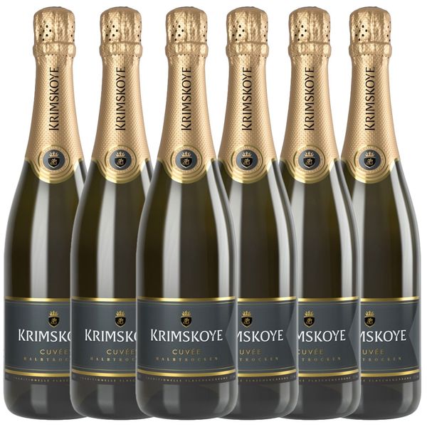 Sekt aus Moldawien weiß halbtrocken - 6er Karton
