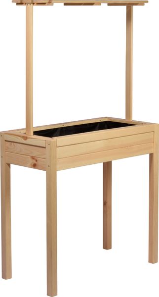 Hochbeet mit erhöhter Ablage