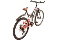 Blue 5.0 MTB Fully Fahrrad 170-185 cm 28 Zoll Mountainbike für Damen und Herren mit Beleuchtung
