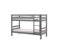 Etagen-Hochbett Pino 140 cm Höhe, Ausf. Kiefer massiv grau lackiert