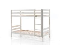 Etagen-Hochbett Pino 160 cm Höhe, Ausf. Kiefer massiv weiß lackiert