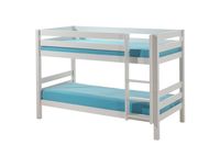 Etagen-Hochbett Pino 140 cm Höhe, Ausf. Kiefer massiv weiß lackiert