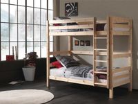 Etagen-Hochbett Pino 180 cm Höhe, Ausf. Kiefer massiv natur lackiert