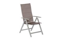 Taviano Klappsessel 2er Set silber/diamantbraun