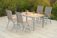 Naxos Set 5tlg. Ausziehtisch