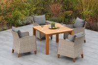 Avellino Set 5tlg. Tisch 110x110 cm