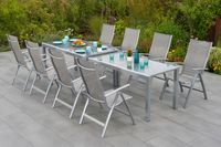 Taviano Set 9tlg. Flex-Ausziehtisch