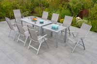 Taviano Set 9tlg. Flex-Ausziehtisch