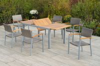 Silano Set 7tlg. Ausziehtisch
