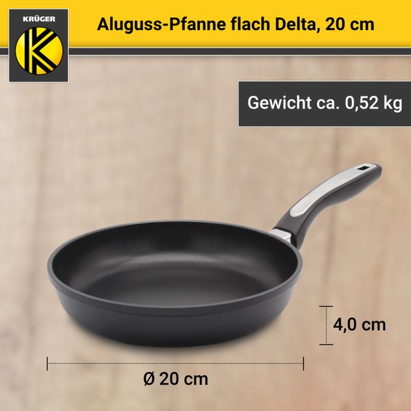 Aluguss Pfanne DELTA, 20 cm