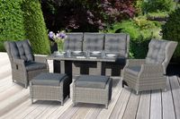 18tlg. Dining-Lounge "Canelli" Braun-Mix