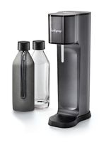 Wassersprudler Joy Prestige, avantgarde black, 2x Glaskaraffe, 2 Bottle-Shirts, 1x CO2-Zylinder