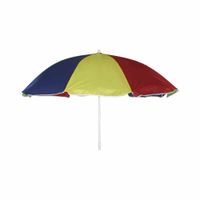 Multicolor Mittelstockschirm weiß/multicolor Ø 180cm Gestell Stahl weiß, Bezug 100% Nylon, 45g/m² in multicolor