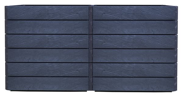 ERGO QUADRO 2 L 75 Hochbeet Stone, inkl. Wassersparsystem