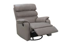 TV-Sessel mit verstellbarer Relaxfunktion & 360° Dreh- und Schaukelfunktion - Hellbraun