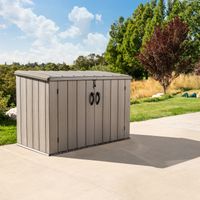 Kunststoff Gerätebox Aufbewahrungsbox Mülltonnenbox grau 108x191x132 cm