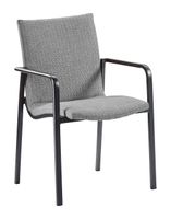 4x Dining-Sessel Positano anthrazit/hellgrau