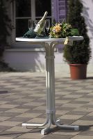 Stehtisch Multiflex rund 70cm weiss