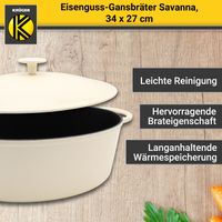 Eisenguss Gansbräter SAVANNA, 34 cm