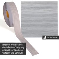 Weichsockelleiste esche-grau, 5m Rolle