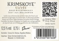 Sekt aus Moldawien Rosé halbtrocken