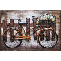 3D Metallbild Fahrrad