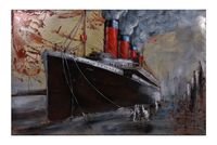 3D Metallbild Schiff