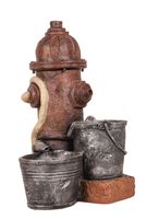 Brunnen HERMES in Stein-Optik