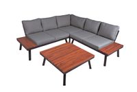 Lounge-Gruppe THERESA, 4-tlg. Dunkelgrau