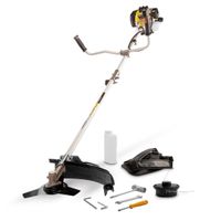 Powerplus Freischneider Benzin POWXG30410 Motorsense - 32,5 cc Trimmer und Motorsense, 800 ml Kraftstofftank, Gartengeräte