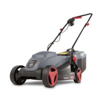 Powerplus Elektrischer Rasenmäher POWEG63705 - 1300 W, 320 mm Ø Rasenmäher, Gartengerät, mit Grasaufnahme und Heckauswurf