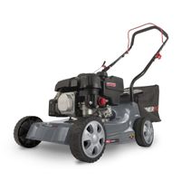 Powerplus Benzin-Rasenmäher POWEG63732 - mit 390 mm Ø und 132 cc, Benzinbetriebene Gartengeräte, mit Grasaufnahme und Heckauswurf