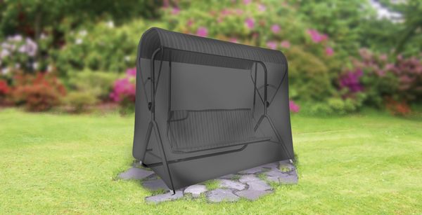 Universal Abdeckhaube - Gartenschaukel 2 Sitzer, schwarz