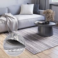 Teppich Salma 110cm x 60cm, Farbe Grau, rechteck